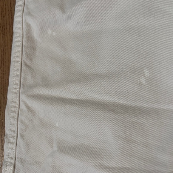 Cream Pants with Elastic Zipper Cuffs - Picture 7 of 8